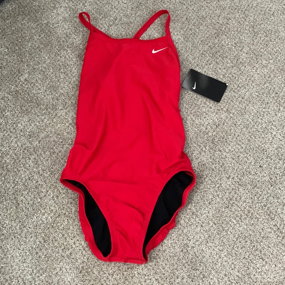 Womens Nike One Piece Red Swimsuit size Small (WMS 4)